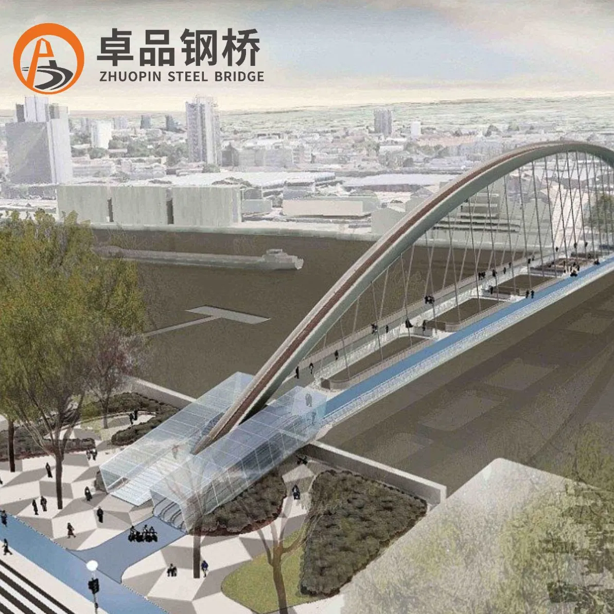 Sustainable Prefabricated Arch Steel Bridge/Steel Bridge