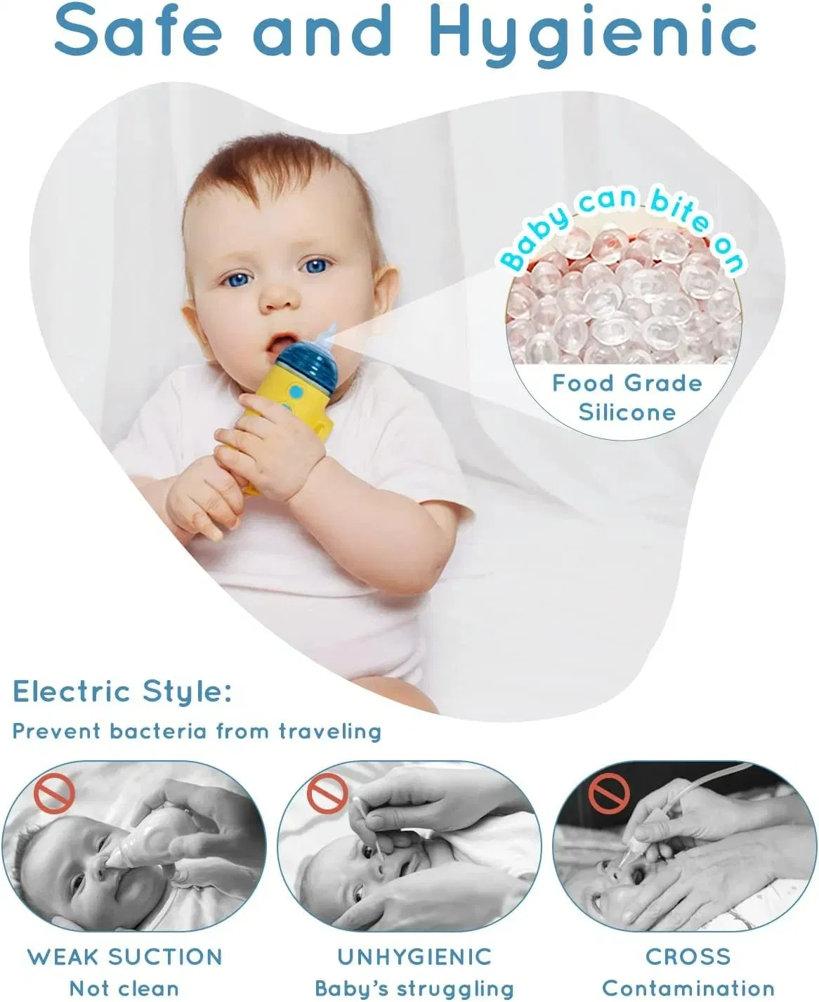 High Quality Cartoon Style Electric Baby Nasal Aspirator
