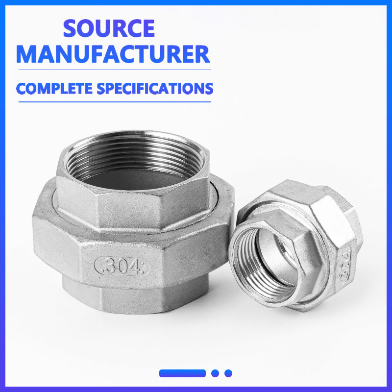 Factory Direct Sales SS304 Pipe Fittings Thread Union for Pipeline Connection System