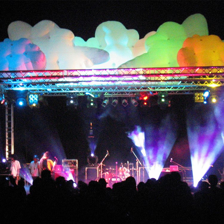 Indoor Party LED Inflatable Cloud Balloon, White Inflatable Cloud for Activities