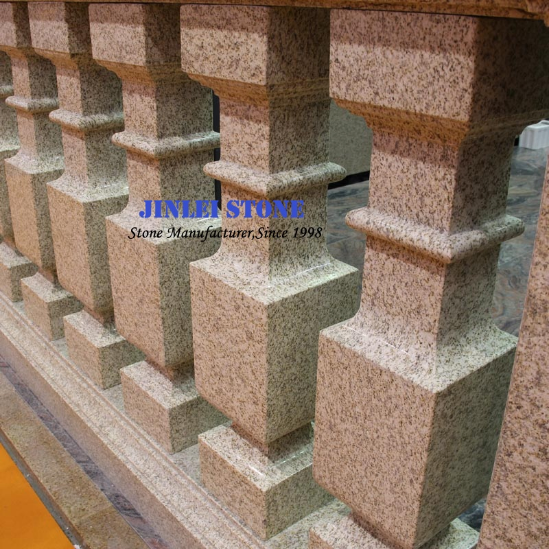 Handcarved Natural Stone Marble Balustrade Granite Railing and Baluster for Balcony with Railing Handrail