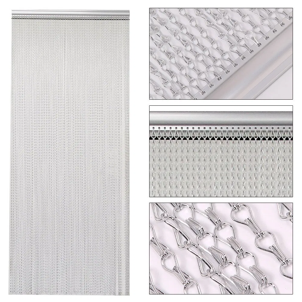 Flexible Strong Decorative Aluminium Chain Fly Screen for Door & Room Divider