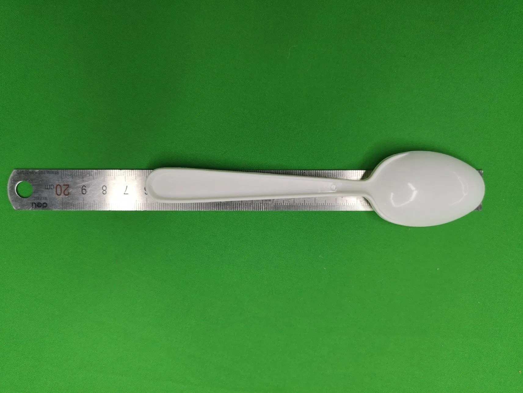 Disposable PP Spoon, Single Use PP Spoon, White, 160mm Length, 5.5 Grams