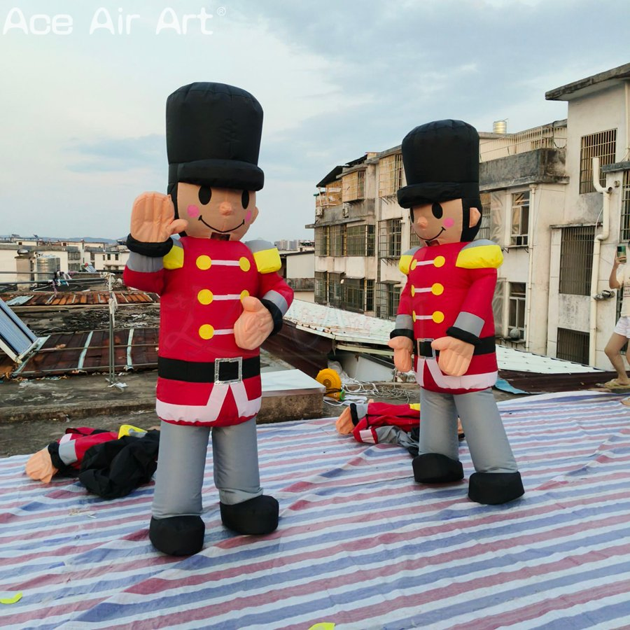 Giant Cartoon Inflatable Nutcracker Costume for Activities Celebrations Decoration