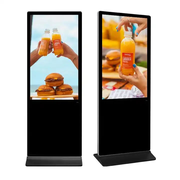 Сенсорный рекламный киоск 65 дюймов с напольной стойкой