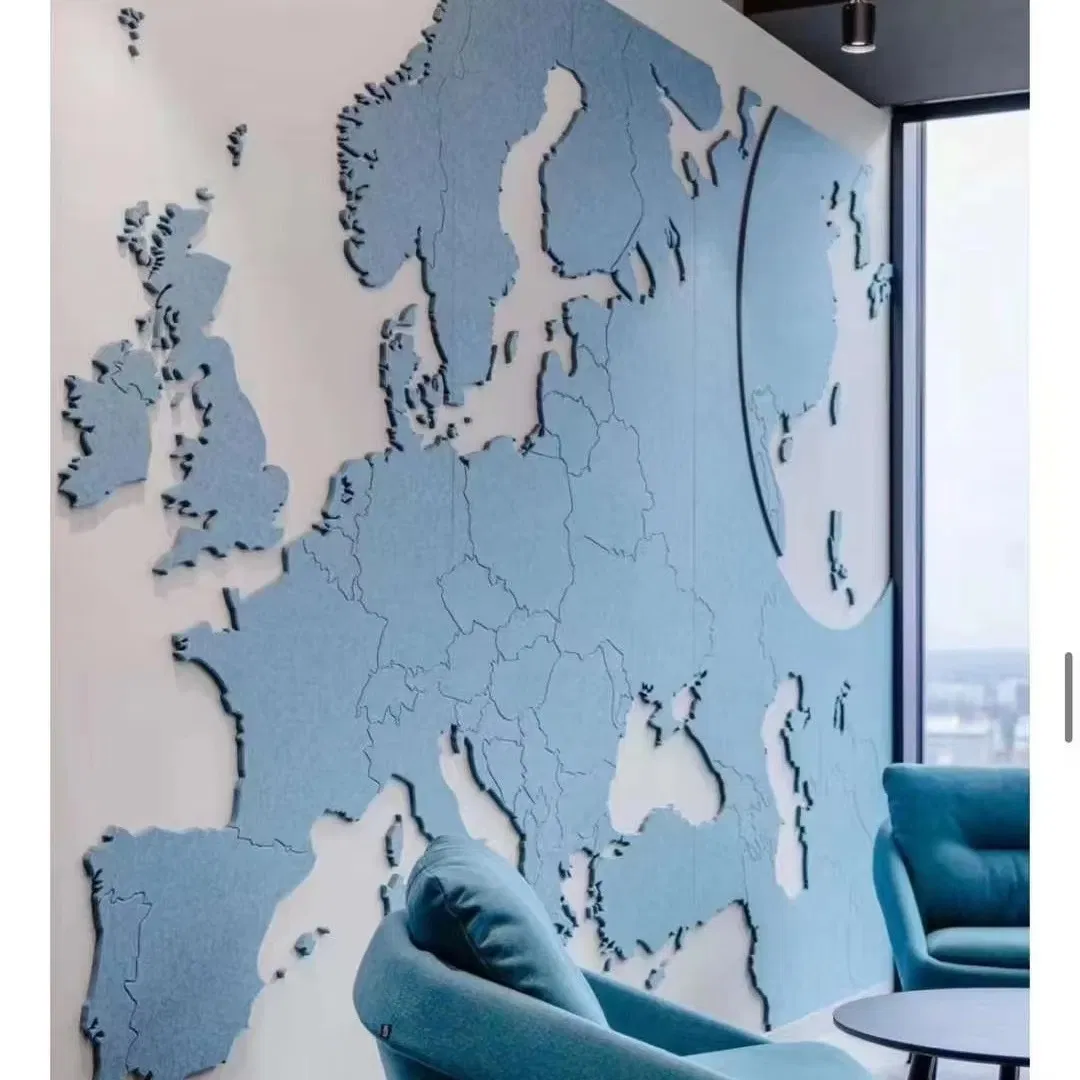High Quality Sound-Absorbing Board Wall Covered with Polyester Insulation Felt Sound-Absorbing Board
