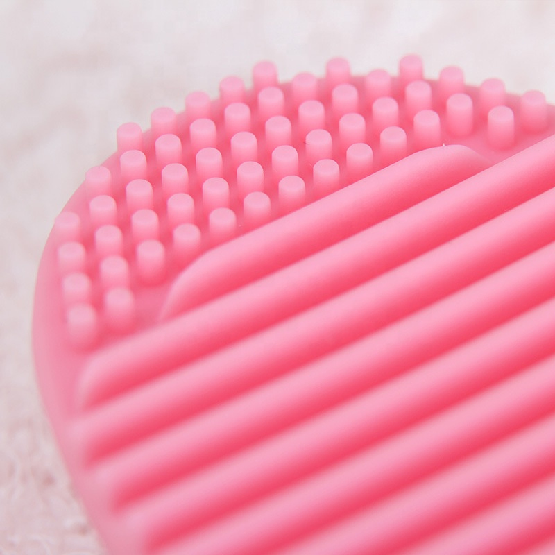 Wholesale Newest Cosmetic Colorful Cleaning Tools Board Washing Egg Brush Pad Silicone Make up Brush Cleaner