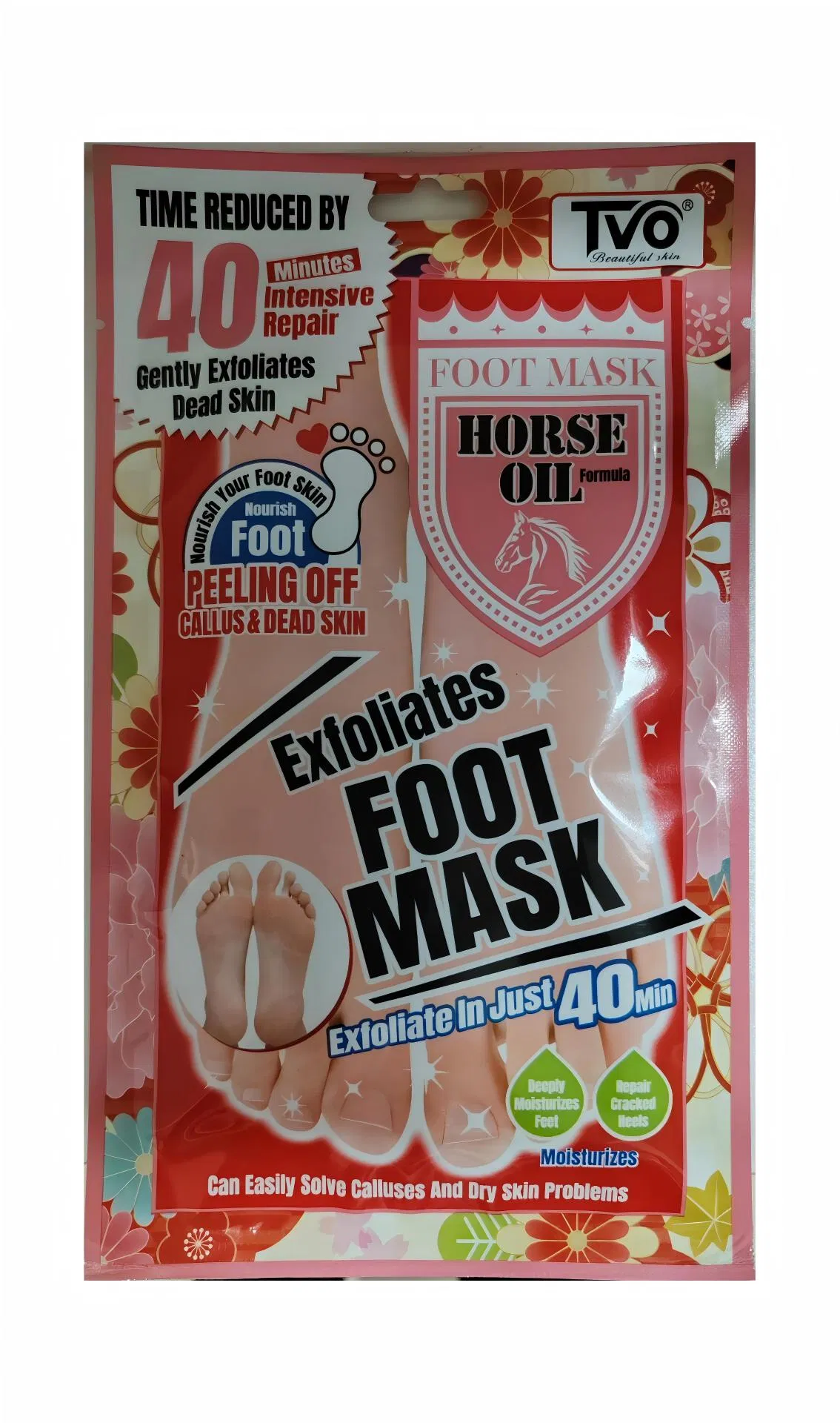 Horse Oil Exfoliates Foot Mask