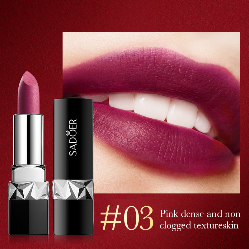Wholesale Makeup Sadoer Velvet Lipstick Glossy Finish Long-Lasting Waterproof Lip Balm