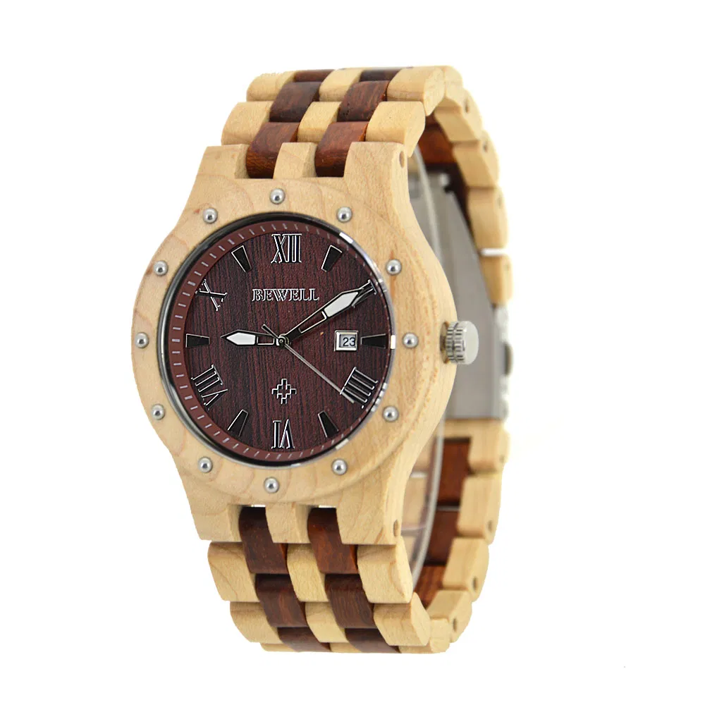 China Bewell Ome Sandalwood Watch for Mens Wrist Watches Luxury Reloj