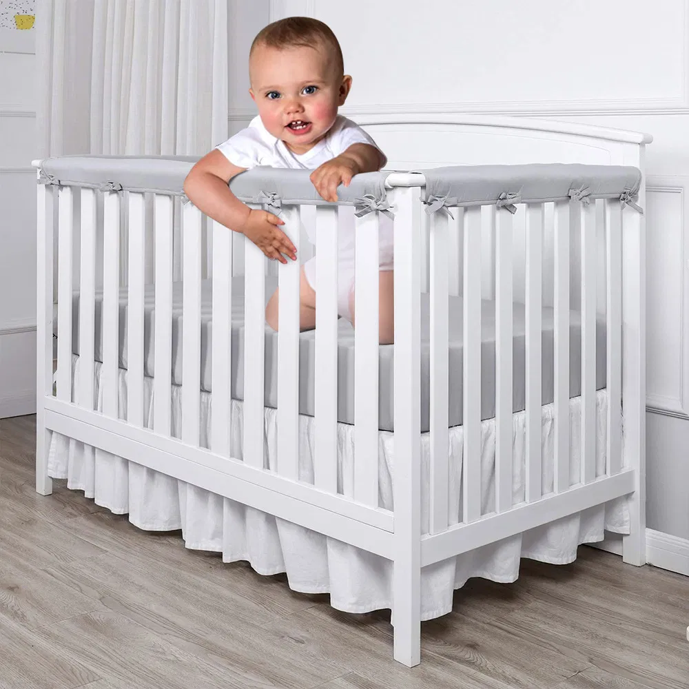 Baby Fence Bumper Bed Crib Guard Rail Soft Surround Anti-Collision Safety Cover