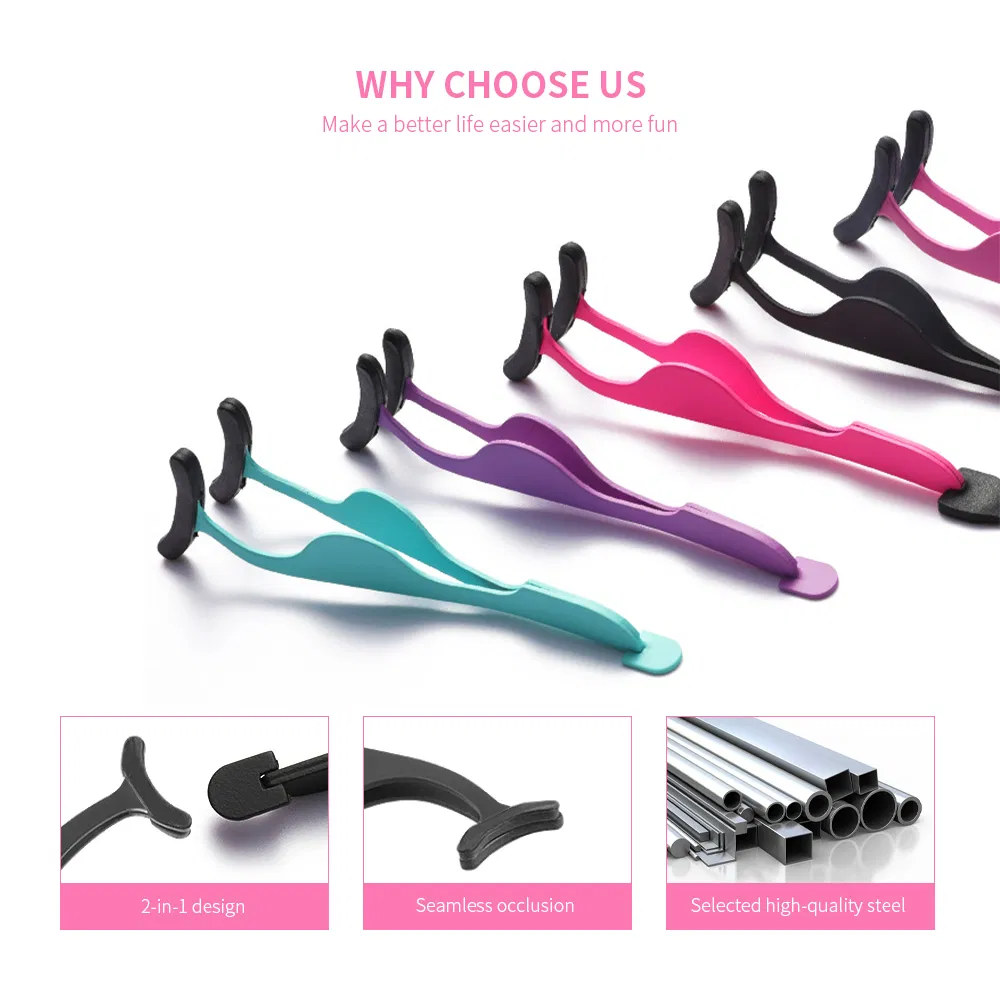False Eyelash Applicator Eyelash Extension Tweezers with Silicone Head