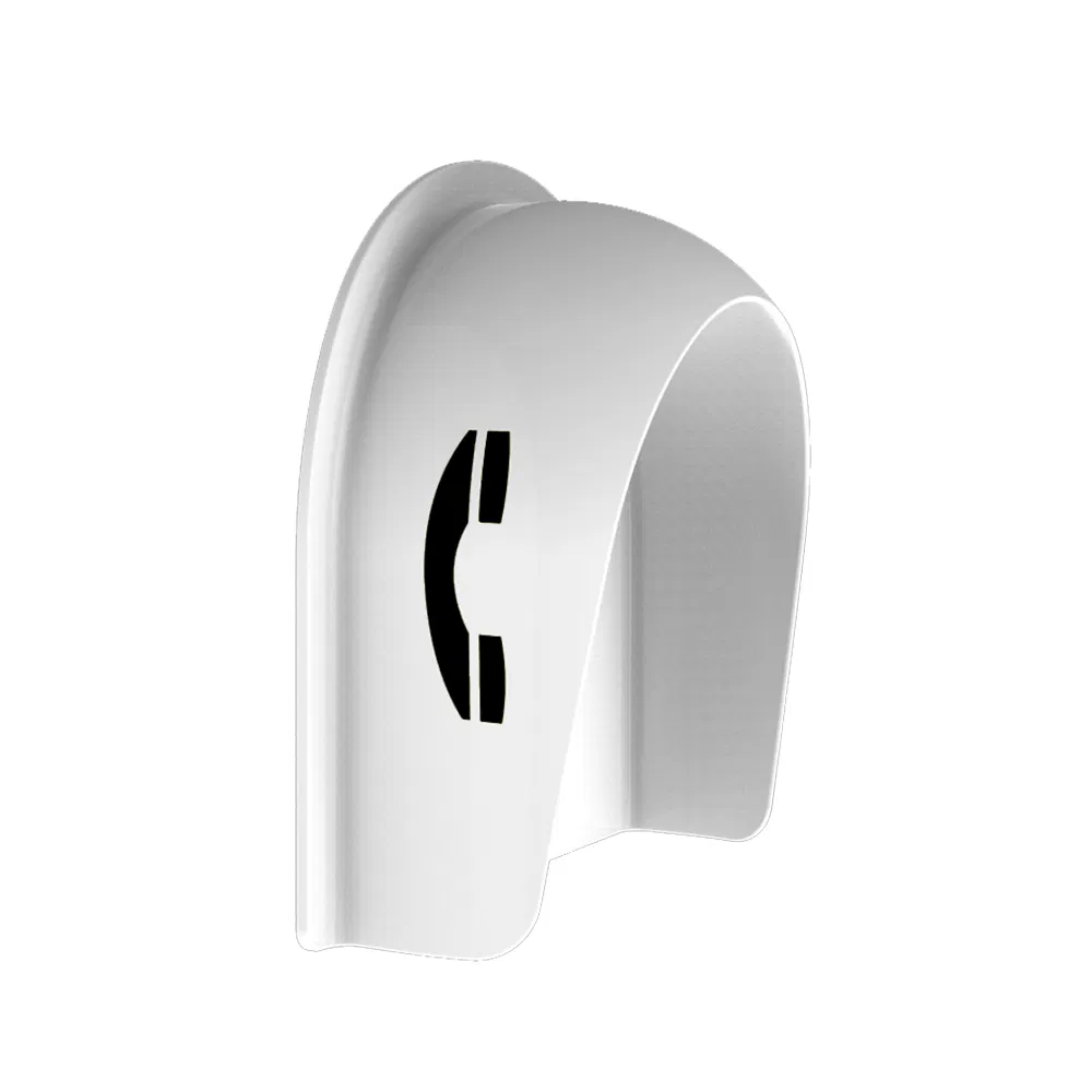 Fire Resistant Telephone Hood, Public Telephone Booth Hood, Fiberglass Construction
