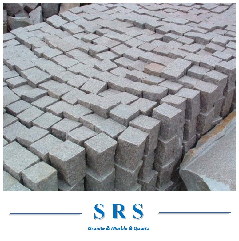 Granite/Basalt/Slate/Bluestone Cobble Stone Cubestone for Walkway/Driveway/Parking Pavers/Paving