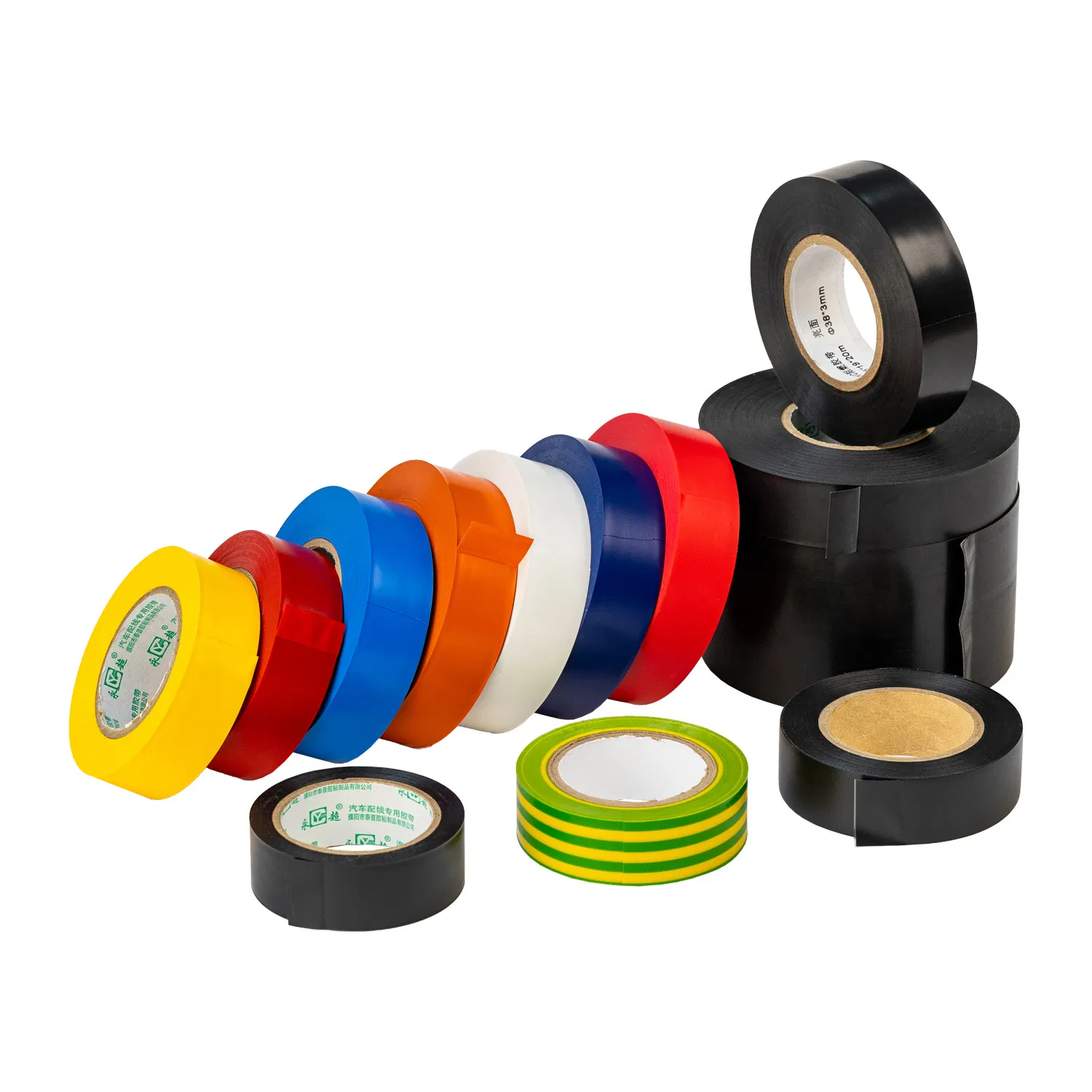 Professional PVC Electrical Tape 600V 80°C Rating 0.15mm Thickness Multi Color
