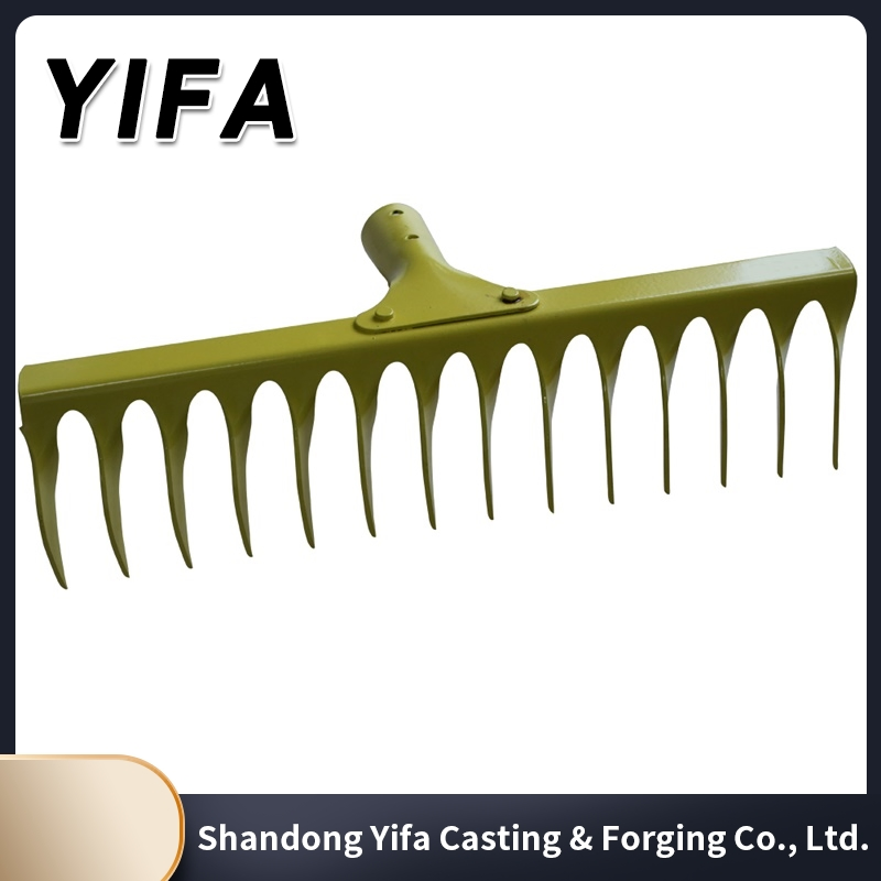 Garden Tool Metal Rake Wholesale Lawn Rake Farming Leaf Rake Garden Rake