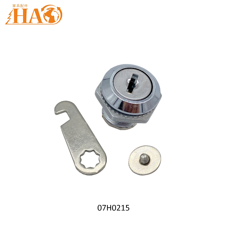 Furniture Accessories Zinc Alloy Cam Lock Chrome Finish Drawer Security Lock