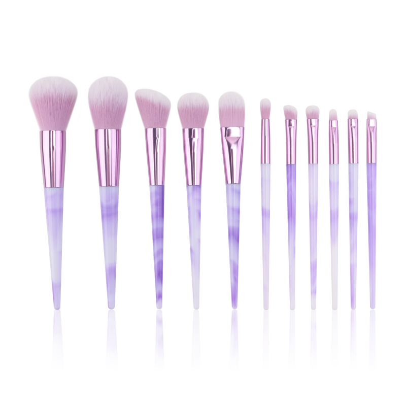 Hot Sale Synthetic Hair 11 PCS Cosmetic Brush Makeup Brush Set