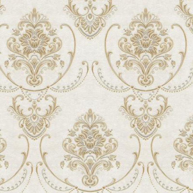 Modern Minimalist Damascus Embossed Wallpaper Nonwoven Wallpaper Bedroom Living Room Background Decorative Wall Sticker