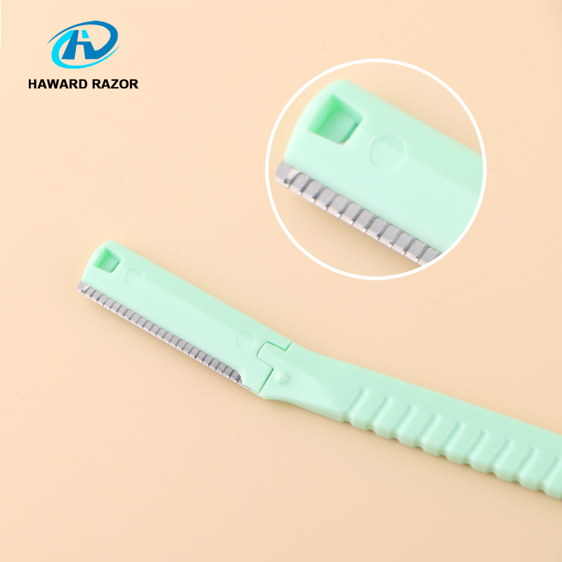 Shaving Razor Blade Plastic Handle Disposable Eyebrow Trimmer