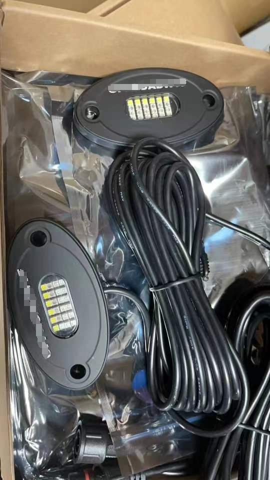 Logo Custom 24W RGBW/White Bluetooth Controller Auto LED Underglow Rock Lights