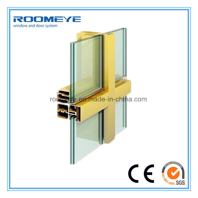 Roomeye Low E Coated Insulated Windows Glass/Double Glazing Curtain Wall Window Glass (RMCW-100)
