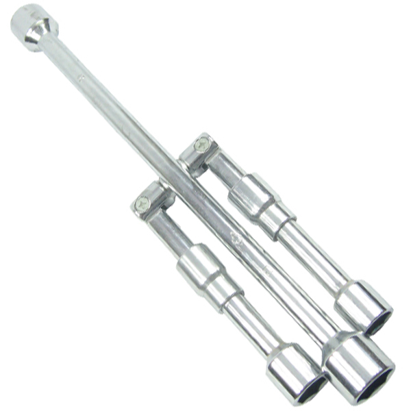 Cross Rim Wrench, Fully Polished Cross Spanner