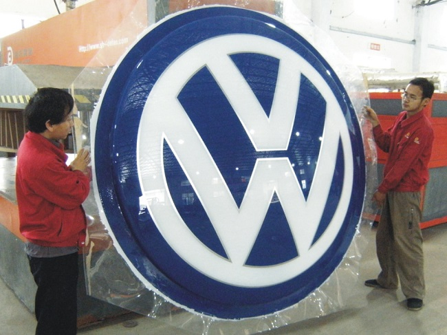 3D Auto Sign Vacuum Forming Badge Sticker Decal ABS Chromed Car Logo