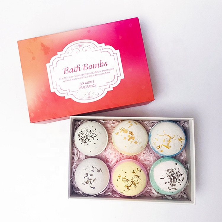 Natural Organic Flowers Bubble Bath Scented Vegan Large Fizzies Bath Bombs Gift