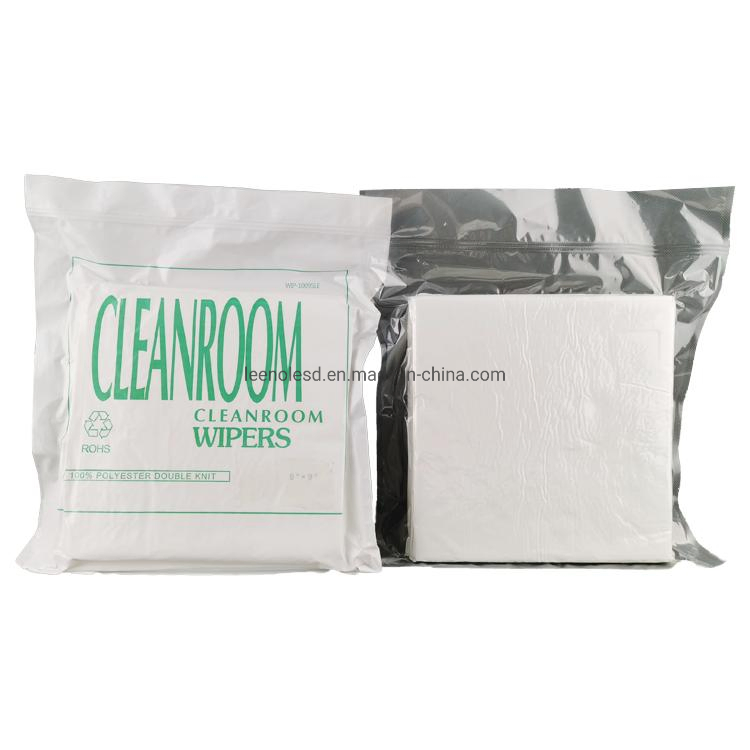 100% Polyester Lint Free Microfiber Cloth Cleanroom Wipers Cleaning Wipers