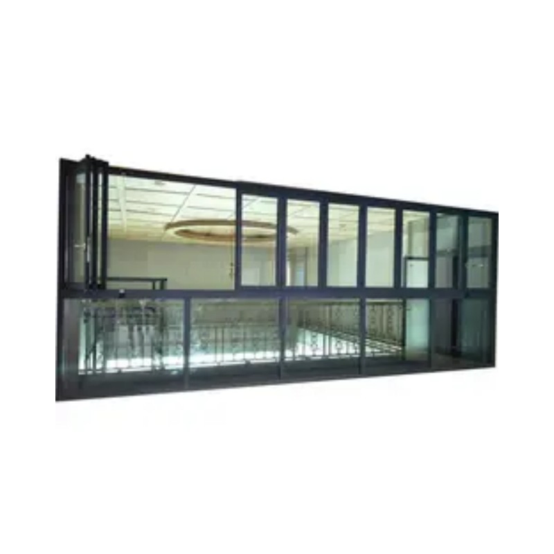 Foldable Accordion Sliding Glass Folding Bi-Folded Style Windows