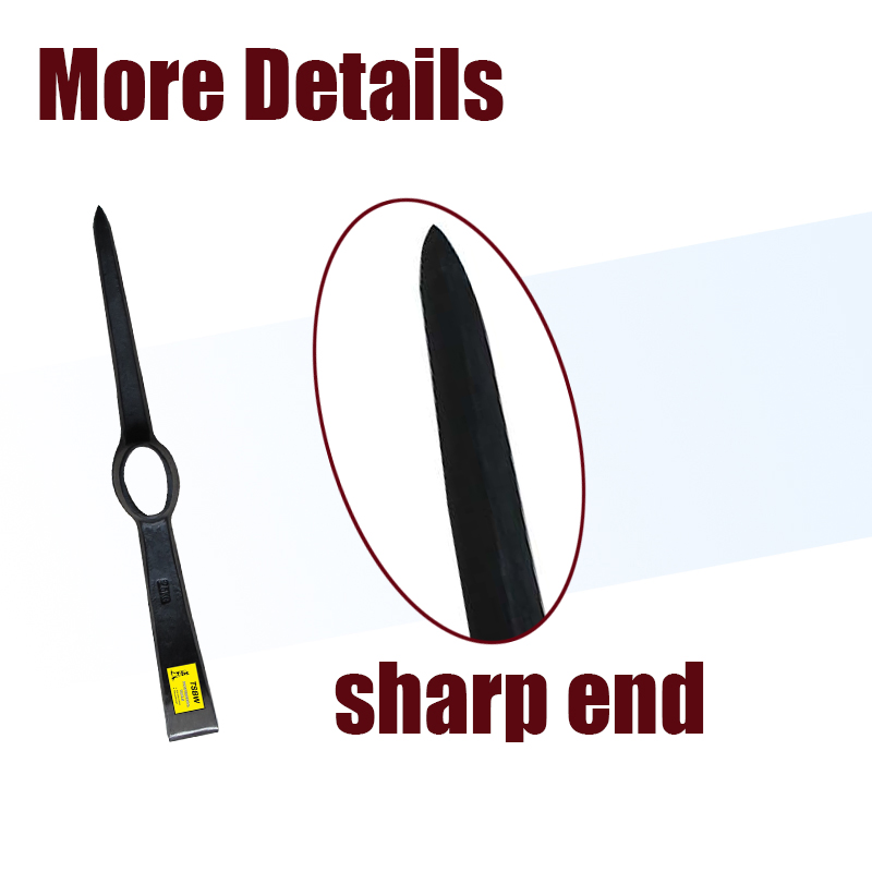 P402 Rail Steel Garden Digging Farming Machine Forged Mattock Pickaxe