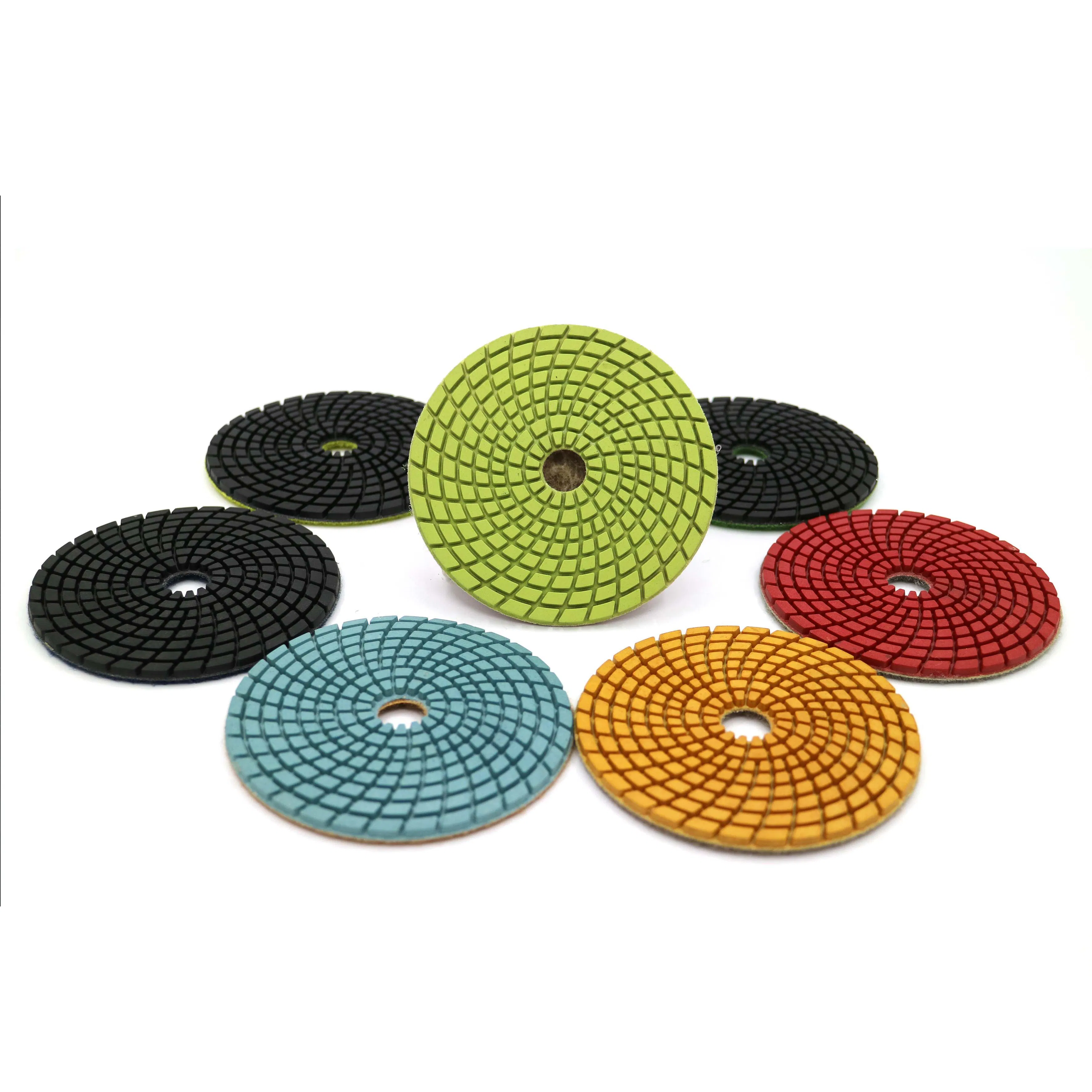 Best Quality Professional 7 Steps Wet Diamond Flexible Polishing Pads for Granite Marble Ceramic