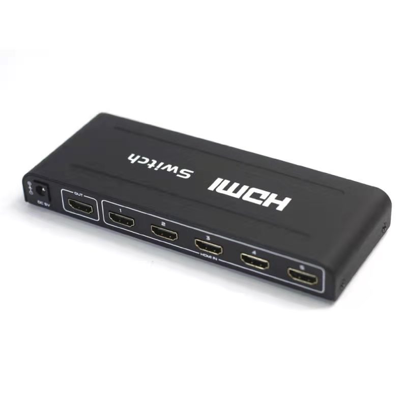 Коммутатор HDMI на 5 портов с металлическим корпусом