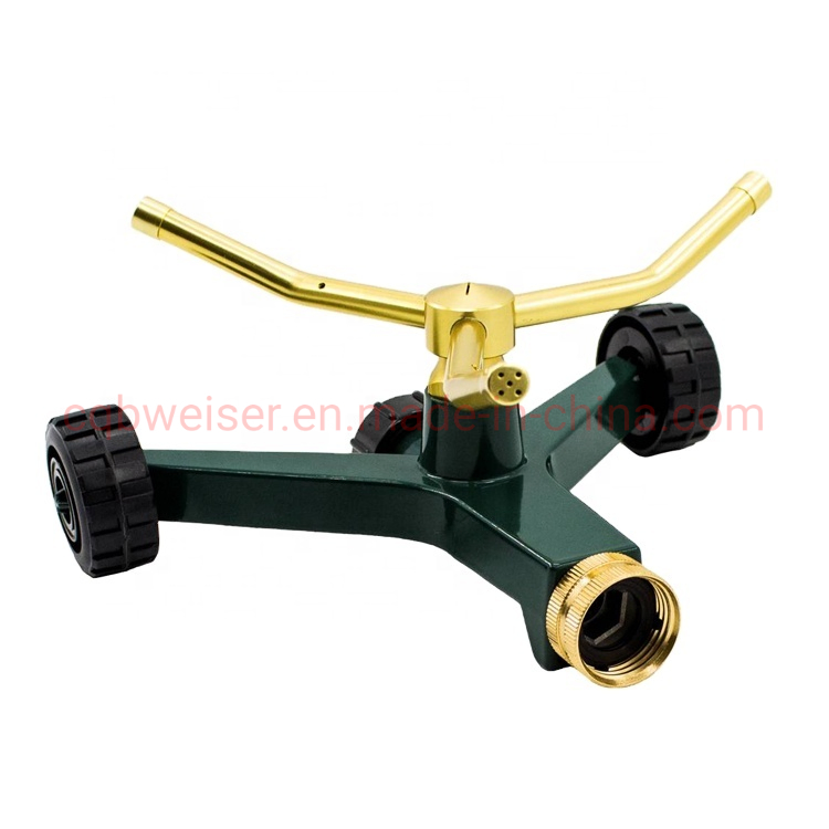 Metal 3-Arm Sprinkler with Wheel Base