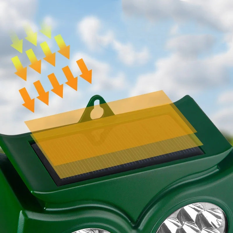 Ultrasonic Animal Repeller Outdoor Flameguard Solar Deterrent Flashing Lights Cat Repeller Motion Activated Bird Repeller