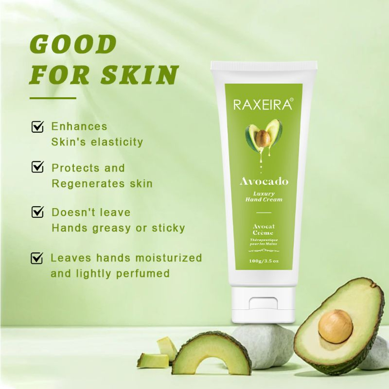 100% Natural Factory Wholesale Brightening Whitening Smooth Skina Avovado Luxury Hand Cream