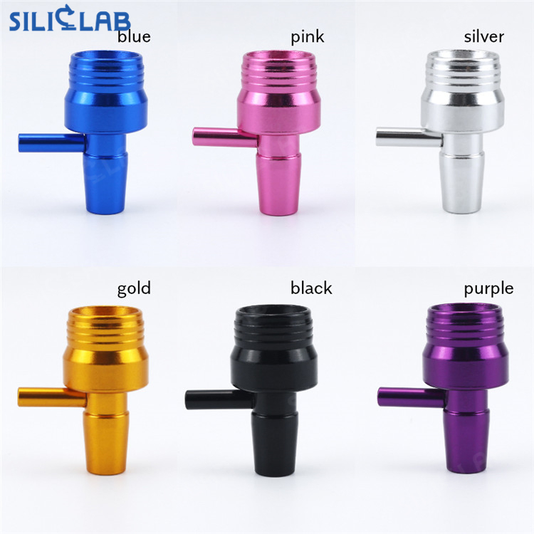 14mm Aluminium Alloy Smoking Bowl Pot with Holder Rod Smoking Tobacco Cigarette Bowl Accessories Style 3