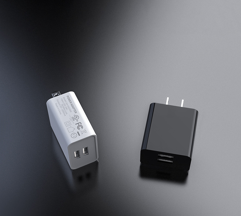 Сетевой зарядник с USB и Type-C для США, 5V 2A