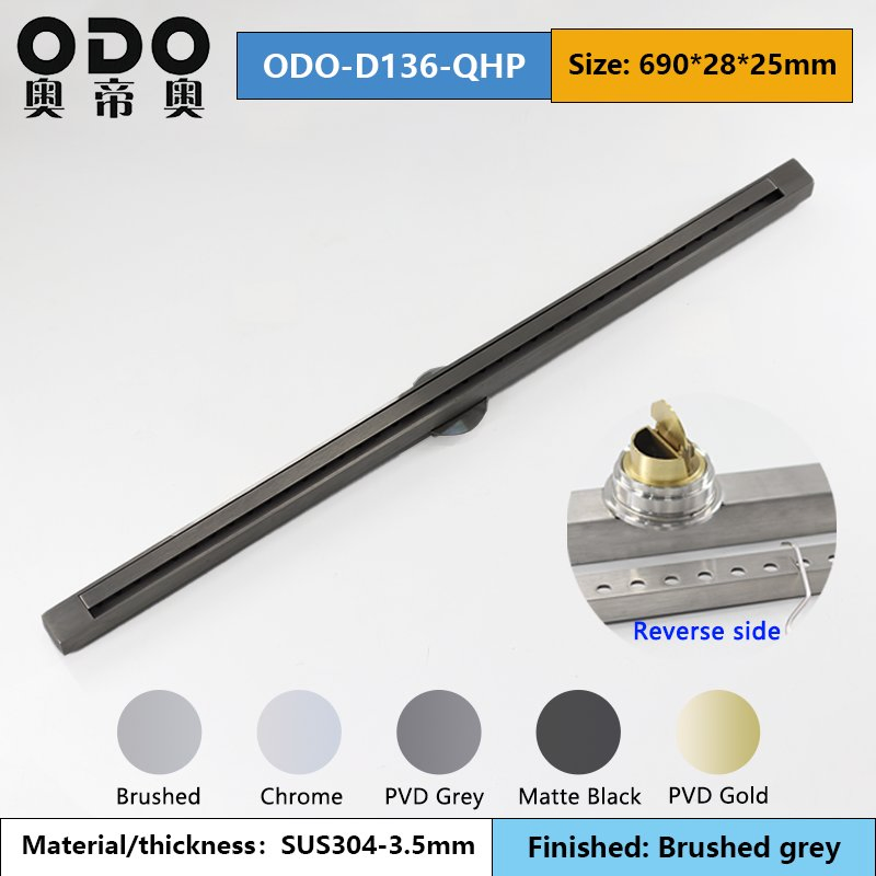 Узкий линейный дренаж для душа 304 нержавеющая сталь