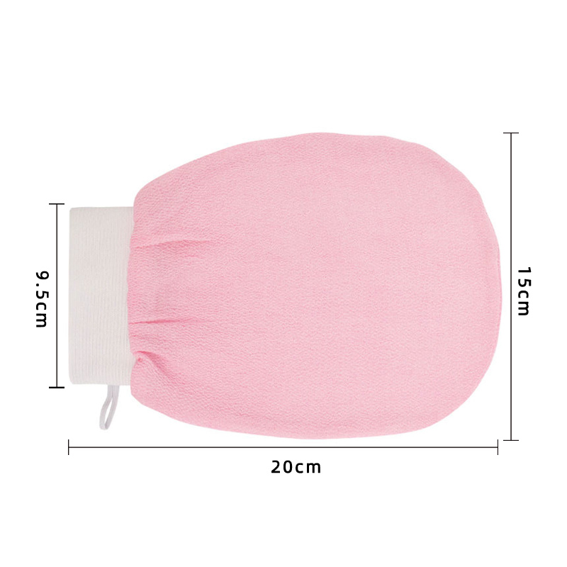 Hot Sale Customized Moroccan Hammam Bath Scrub Rayon Viscose Bath Scrub Mitt Peeling Turkish Silk Exfoliating Glove Body Mitt
