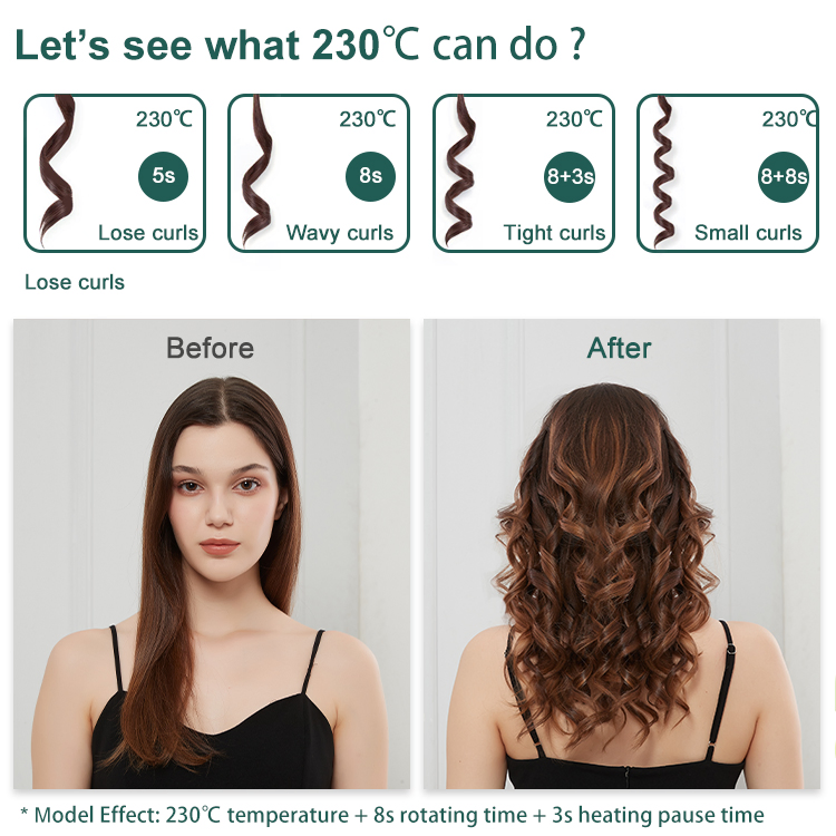 Electric Automatic Hair Curler Rotating Ceramic Hair Curler Wave Machine Hair Styler Ceramic Curling Iron Wand