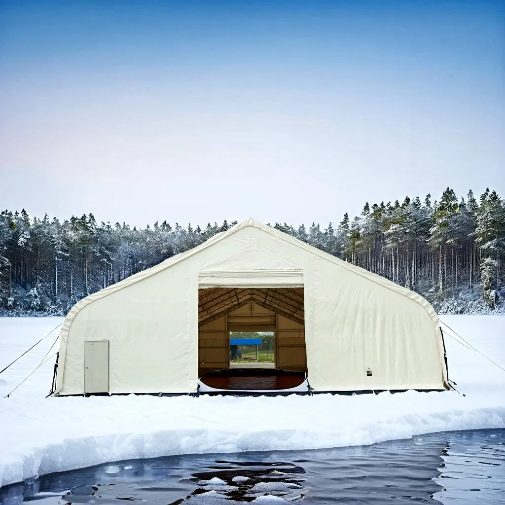 Industrial Storage Shelter PVC Cover Garage Bus Tent Steel Structure Warehouse