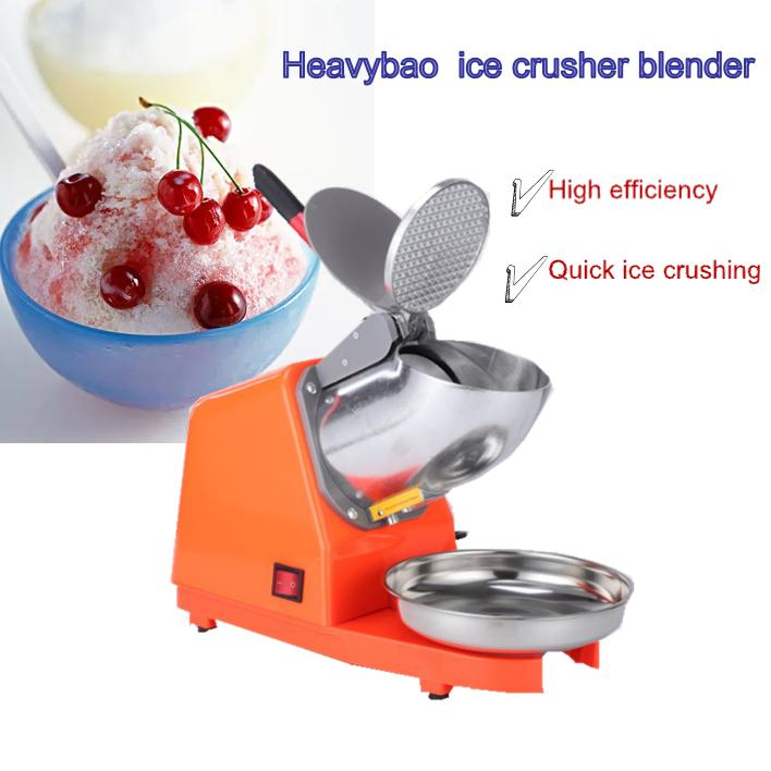 Heavybao Stainless Steel Electric Ice Crusher Ice Shaver Ice Snow Making Machine