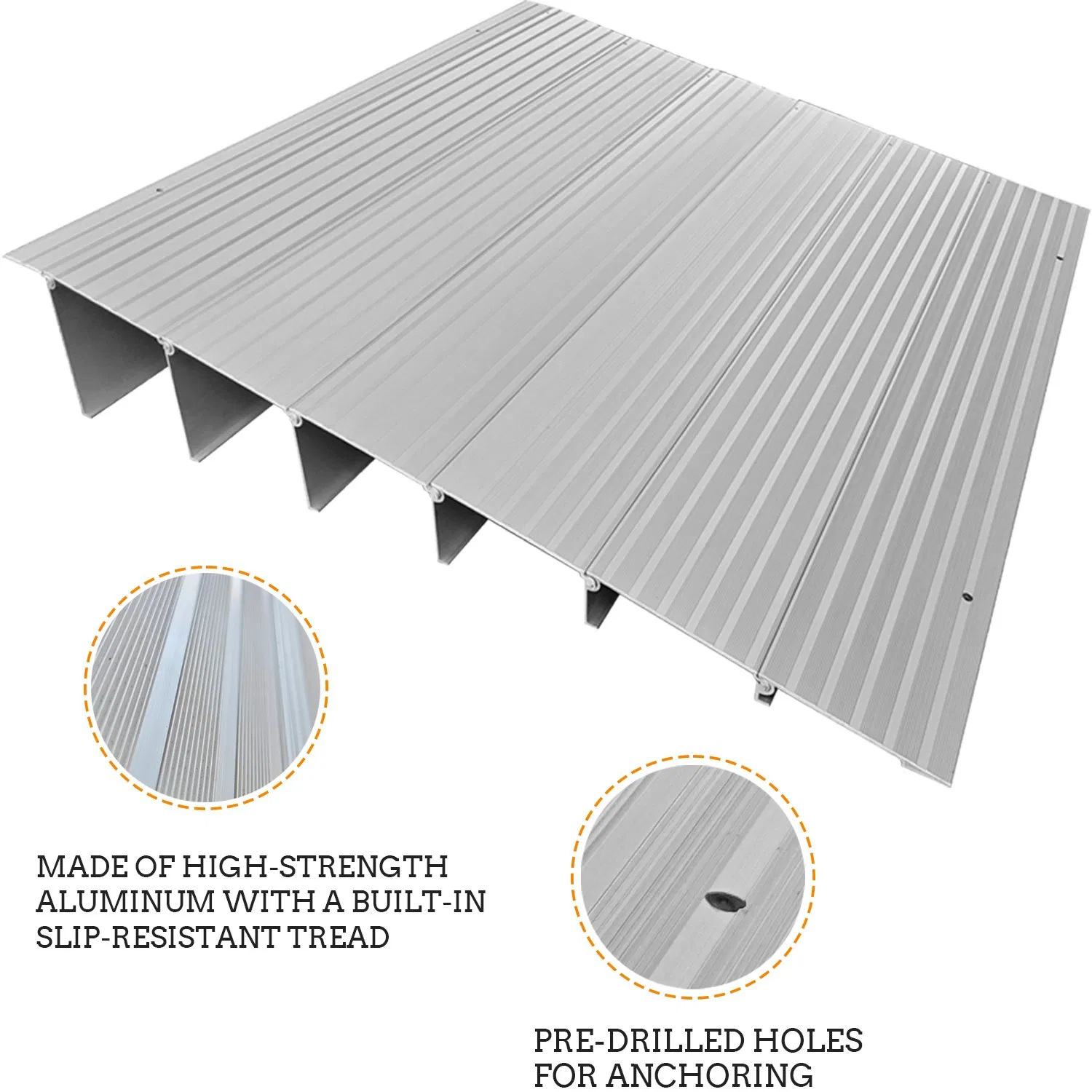 Алюминиевый пороговый пандус для инвалидных колясок