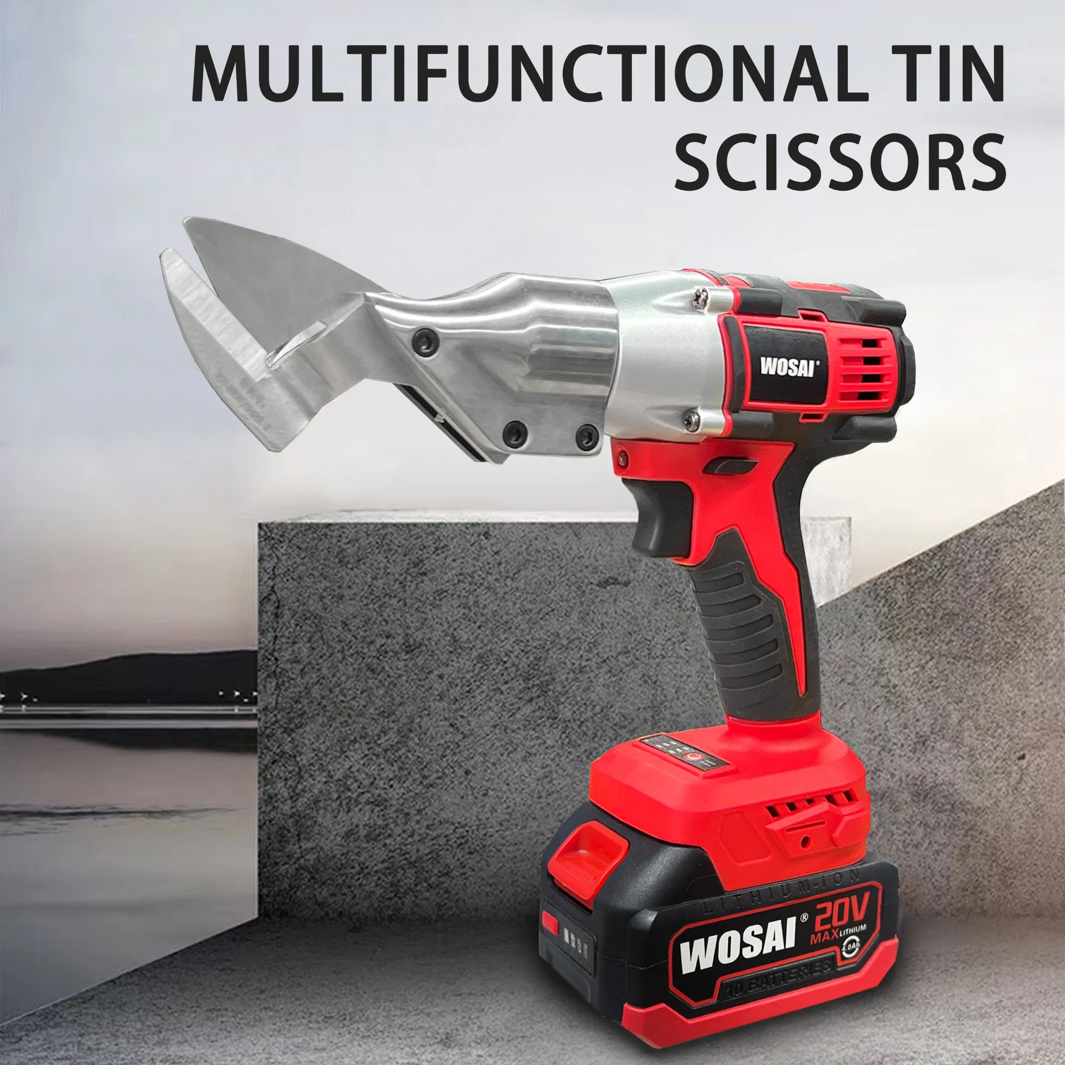 Аккумуляторные ножницы по металлу Wosai 20V