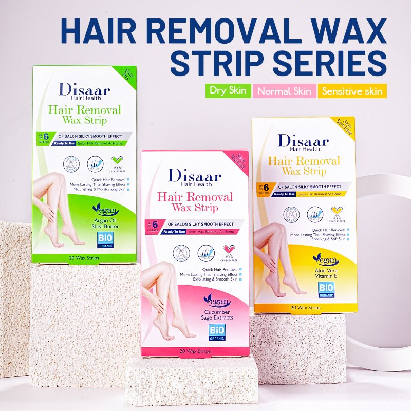 20PCS Hair Removal Body Wax Strips Soft Depilatory Waxing Strip