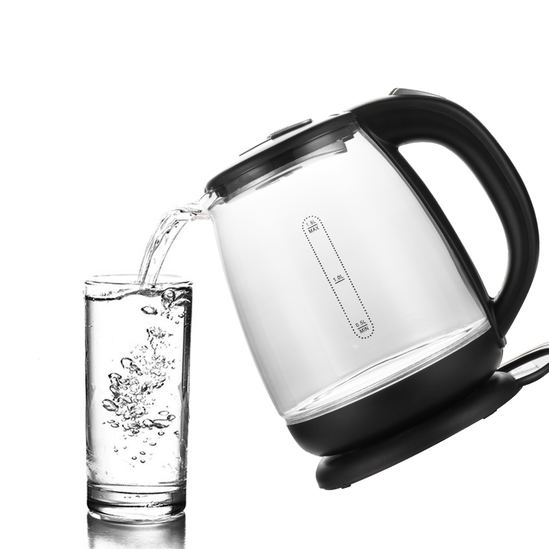 1800W Water Heater Glass Electric Kettle with LED Light Electric Kettles Jug Cheap Price Glass Kettle