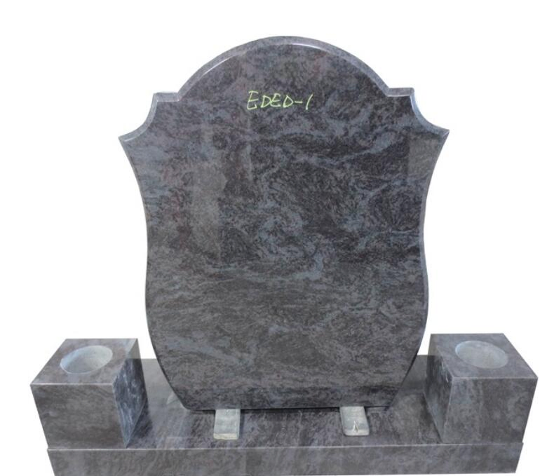 Natural Stone Bahama/Indian blue Granite Tombstone for Memorial/Dead/cemetery/graveyard