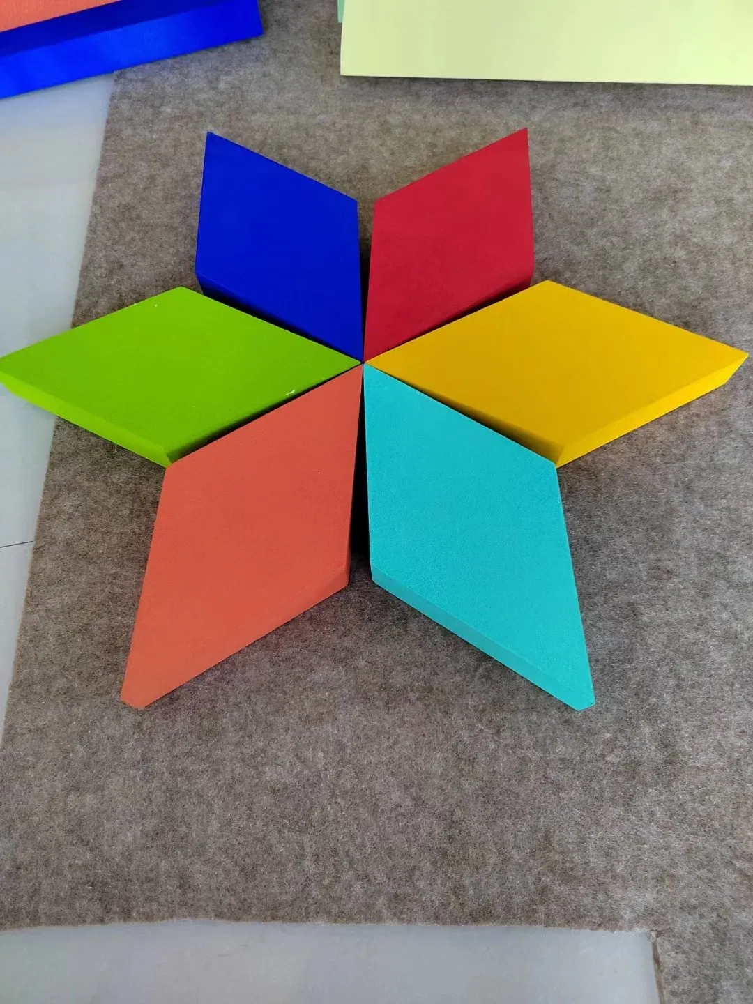 Various Shapes Hanging Suspended Ceiling Noise Reduction Panels Ceiling Decorative Fabric Ceiling Acoustic Panel